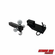 Extreme Max Extreme Max 5001.1389 Clamp-On Forklift Hitch 2" Receiver with Tri-Ball Hitch and Tow Hook 5001.1389